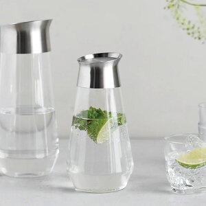 LUCE ウォーターカラフェ 750ml&1000ml【KINTO キントー 耐熱ガラス レモン水 水だしコーヒー お茶 冷茶 冷蔵庫 シンプル デザイン 美しい スッキリ ホワイト グレー ブラック 茶ポット 冷水筒】