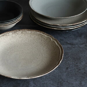 【OUTLET RN4 訳あり品・バラ売り単体販売】Rinka-驚きの超軽量食器- 梨花リンカ・プレート24cm RN2401 4色 ホワイト・ブラック・グレー・ベージュ【超軽量磁器 超軽量食器 軽くてかわいい 軽