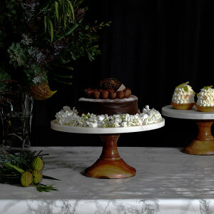 【OUTLET QC1 訳あり品】Queen Ann クイーンアン マーブルケーキスタンドL QA-SKW-1647