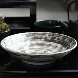 【取り寄せ商品】刷毛渦 HAKEUZU 麺鉢 MJ118-139【磁器 日本食・和食に合う 鉢 和食 皿 日本製】