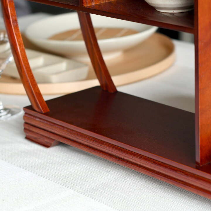 楽天市場】【取り寄せ商品】TEA STAND ティースタンド 丸型茶壷飾棚 