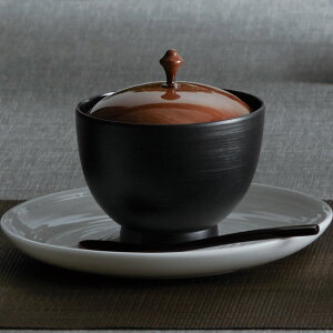 漆器椀 御所車椀 木目/黒刷毛目 179-5-194-6【漆器 和食 日本製 吸物椀 和食器 椀 碗】