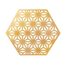 【クリックポスト便可】【メール便可】麻の葉柄 木製マット 3色【プレースマット プレイスマット テーブルマット ウッドベース 和モダン 和食器 ランチマット ランチョンマット】