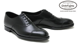 【25日限定！エントリー＋RカードでPt20倍】クロケット&ジョーンズ / Crockett&Jones メンズ ドレスシューズ 0184bk メイフェア/パンチドキャップトゥ ブラック 英国製