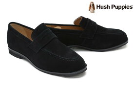 ハッシュパピー / Hush Puppies レディース l-2381tbk スエードローファー ブラック 国産(日本製) 雨天