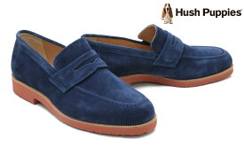 ハッシュパピー / Hush Puppies メンズ カジュアルシューズ m-104tnv スエードローファー ネイビー 国産(日本製) 雨天