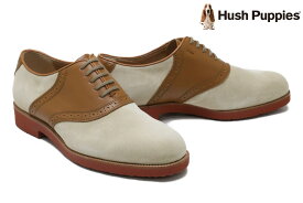 ハッシュパピー / Hush Puppies メンズ カジュアルシューズ m-184ttau 内羽根サドルシューズ トープ 国産(日本製) 雨天