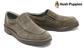 【1日限定！エントリー＋RカードでPt20倍】ハッシュパピー / Hush Puppies メンズ カジュアルシューズ m-5516tdbr Uチップ スリッポン ダークブラウン 国産(日本製) 幅広 4E ワイド 雨天