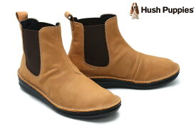 ハッシュパピー レディース サイドゴアブーツ ヌバック キャメル Hush Puppies l-6100tcmnub