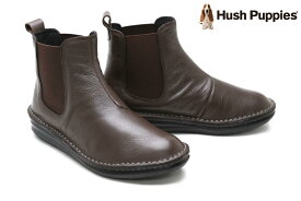 【25日限定！エントリー＋RカードでPt20倍】ハッシュパピー レディース サイドゴアブーツ ダークブラウン Hush Puppies l-6100tdbr