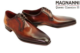 【クインクラシコオリジナルモデル】 マグナーニ / MAGNANNI メンズ ドレスシューズ 25225cao マグナーニ × クインクラシコ/ 外羽根プレーントゥ スパーク カオバ・クエロ スペイン製