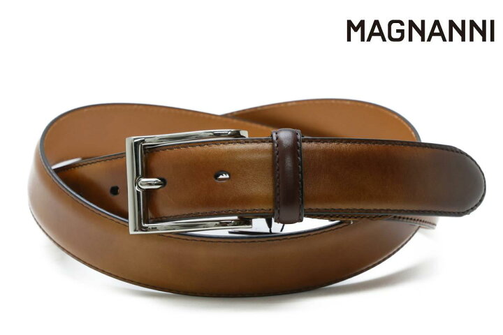 楽天市場】マグナーニ MAGNANNI ベルト レザーベルト キャメル