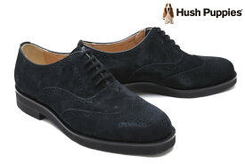 ハッシュパピー メンズ カジュアルシューズ ウイングチップ ブラック 国産(日本製) Hush Puppies m-121tbk