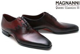 クインクラシコ限定モデル マグナーニ MAGNANNI メンズ ドレスシューズ 25223borro マグナーニ × クインクラシコ ホールカット スパーク ボルドー スペイン製 プレーントゥ エグゼクティブ ビジネスシューズ