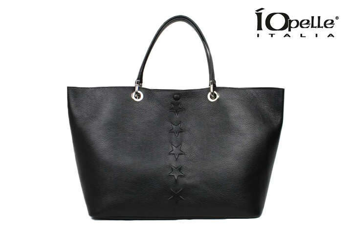 楽天市場】イオペレ バッグ トートバッグ ネロ イタリア製 iO pelle  