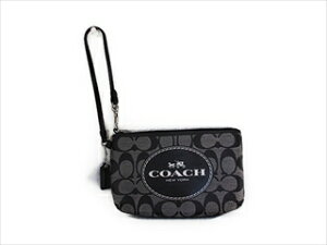 yXyVz Coach R[` z[X Ah LbW VOl`[ ~fBA Xgbg 51783 ubNyVizCOACH Horse and Carriage SIGNATURE Medium Wristlet (Style F51783 SVWBK) SV/Black White/Black X
