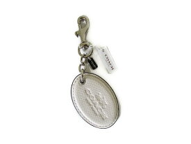 【スペシャル】Coach コーチ キーホルダー キーチェーン チャーム オーバル 63382 ホワイト【新品】COACH OVAL Key Ring Keychain FOB (Style F63382) SV/HA