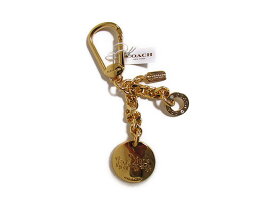 【スペシャル】Coach コーチ キーホルダー キーチェーン チャーム ゴールド メタル ロゴ 63661 ゴールド【新品】COACH Gold Tone Metal Logo Key Ring Keychain FOB (Style F63661) GD/GD