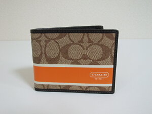 R[`@2܂ z@VOl`[weCW XgCv |bv pXP[X IDEHbg@F74433@J[L/IWyVi/zCOACH SIGNATURE HERITAGE STRIPE POP PASSCASE ID WALLET (Style #F74433) Khak