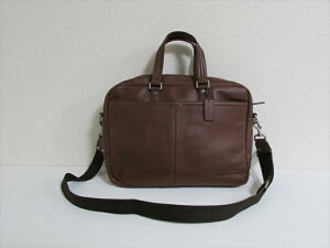 Coach �R�[�` �o�b�O 2WAY���|���A�΂ߊ|�� �J���f�� �y�u�� �W�b�v�g�b�v �u���[�t �t�@�N�g���[70354 �R�j���b�N�i�u���E���j�y�V�i�zCOACH CAMDEN PEBBLED ZIP TOP BRIEF (Style F70354) Cognac