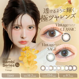 エンジェルカラー バンビワンデー ヴィンテージ｜ナチュラル( バンビシリーズ ワンデー 度あり 度付き 度なし カラーコンタクト カラコンワンデー カラコン ワンデーカラコン エンジェルカラーワンデー )【益若つばさ】