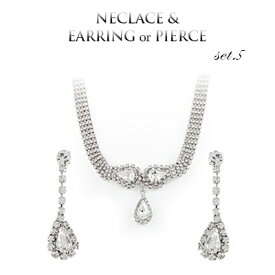 楽天市場 スワロフスキー パーティー ネックレス ピアスの通販