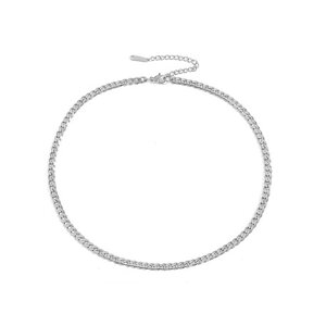 _zsꁚ50OFF^ 4mm 약`F[ lbNX 38cm AWX^[t AM[ J[u`F[ LwC`F[ 2F XeX Vo[ S[h Vv Y fB[X  