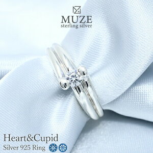 MUZE JEWELRY a4.3mm n[gL[sbh Heart&Cupid SV925 L[rbNWRjA AeB[N VvO v`idグ w TvCY a v[g LO made in japan
