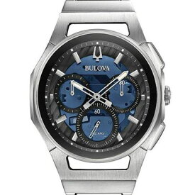【最大24回払いまで無金利】BULOVA ブローバ カーブ クロノグラフ メンズ腕時計 クォーツ メタル 送料無料 96A205 ラッピング無料