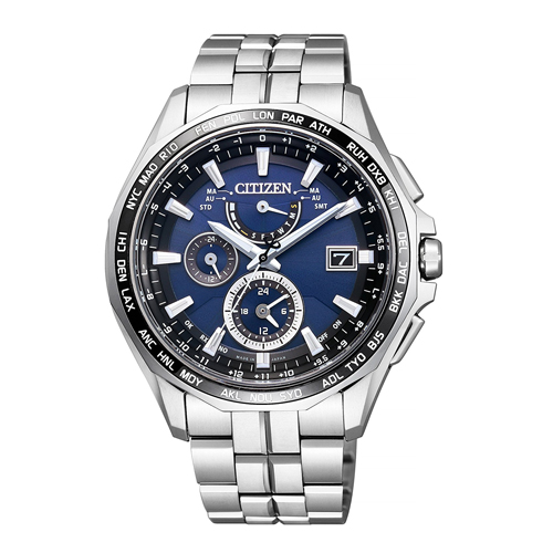 【送料無料】シチズン アテッサ エコ・ドライブ電波時計 ワールドタイム メンズ腕時計 AT9090-53L ラッピング無料 メンズ腕時計