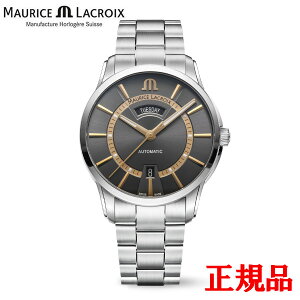 �y���؃m�x���e�B�i��z�y�ő�42�񕥂��܂Ŗ������z ���K�i MAURICE LACROIX ���[���X���N���A PONTOS DAY DATE 40.5mm �������� �����Y�r���v �������� PT6358-SS002-333-1 ���b�s���O����