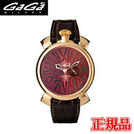 【10%クーポン！4月18日0時～21日9:59】【最大24回払いまで無金利】GAGA MILANO ガガミラノ SLIM 46MM GOLD PLATED クオーツ[電池式] スモールセコンド[3時位置] ユニセックス 送料無料 5085.1