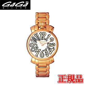 【10%クーポン！4月18日0時～21日9:59】【最大24回払いまで無金利】GAGA MILANO ガガミラノ MANUALE 35MM GOLD PLATED クオーツ[電池式] ユニセックス 送料無料 6021.1