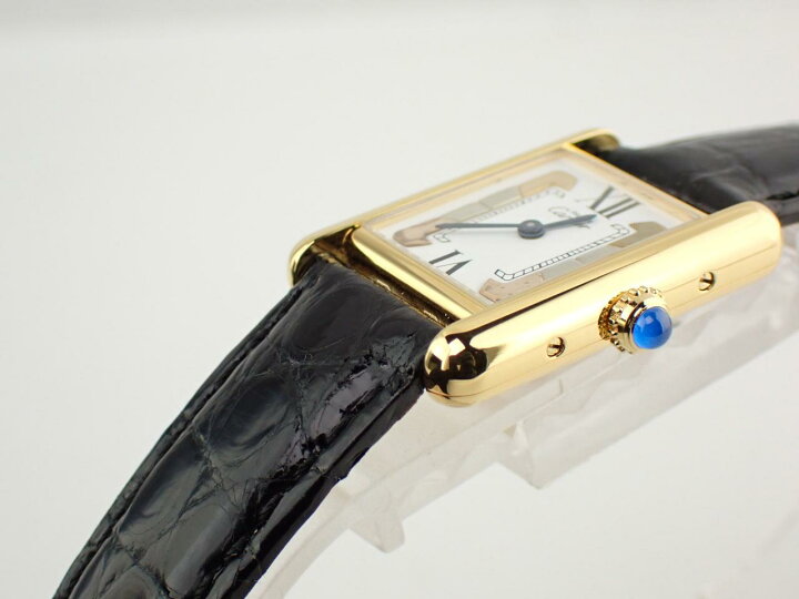 Cartier 磨き済 ヴェルメイユ マストタンクLM クォーツ メンズ 楽天 