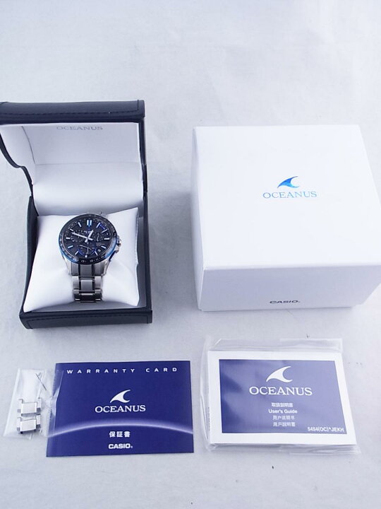 楽天市場】カシオオシアナスフルメタルGPSハイブリッドOCW-G1200-1AJF  