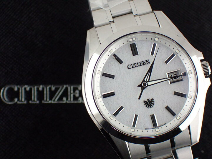 楽天市場】シチズン ザ・シチズン エコドライブ 土佐和紙文字盤 AQ4091  