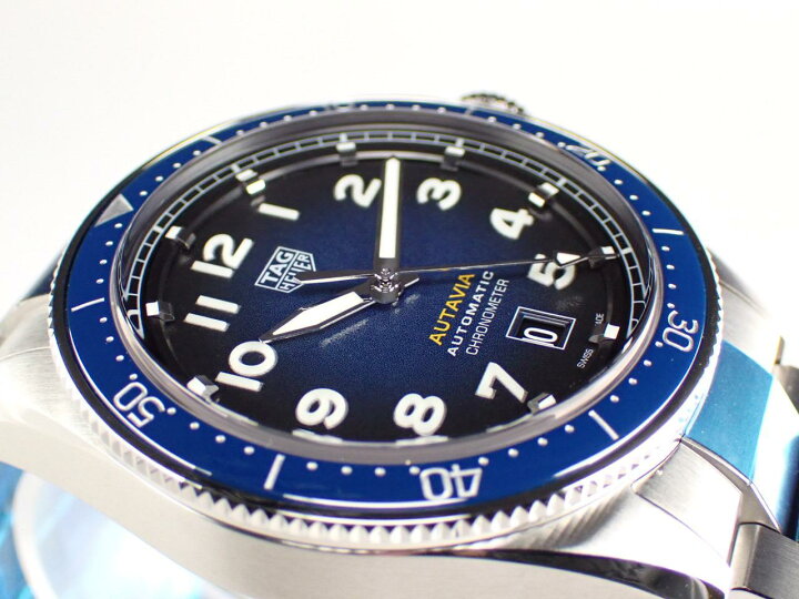 楽天市場】タグホイヤー オータヴィア キャリバー5 ブルー文字盤  