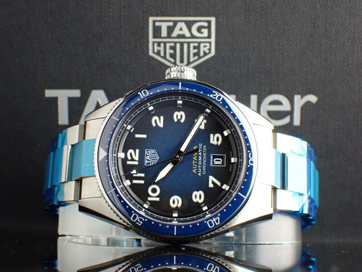 楽天市場】タグホイヤー オータヴィア キャリバー5 ブルー文字盤  