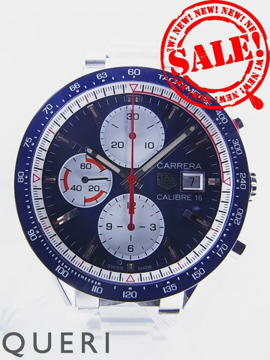 楽天市場】タグホイヤー カレラ キャリバー16 クロノグラフ ブルー文字  
