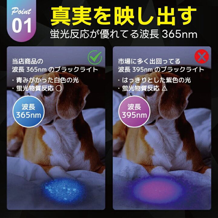 楽天市場】ブラックライト 紫外線ライト UVライト レジン硬化ライト 