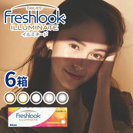送料無料[6箱] フレッシュルックデイリーズイルミネート 1箱30枚入り 1日使い捨て 6箱セット 1day ワンデー 度あり 度なし 度入り どあり どなし フレッシュルック イルミネート カラコン カラーコンタクト アルコン DIA13.8mm