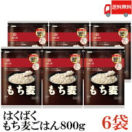 送料無料 はくばく もち麦ごはん 800g ×6袋