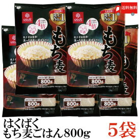 送料無料 はくばく もち麦ごはん 800g ×5袋