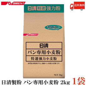 送料無料 日清 パン専用強力小麦粉 2kg × 1袋