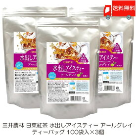 送料無料 三井農林 日東紅茶 水出しアイスティー アールグレイ ティーバッグ 100袋入×3袋