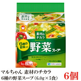 マルちゃん 素材のチカラ 野菜スープ (6.0g×5食)×6袋入 東洋水産