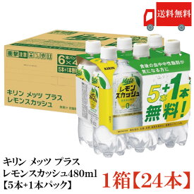 送料無料 キリン メッツ レモンスカッシュ 【480ml×5本＋1本パック】×1箱【24本】