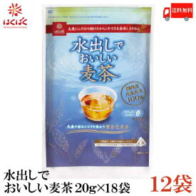 送料無料 はくばく 水出しでおいしい麦茶 20g×18袋 ×12袋