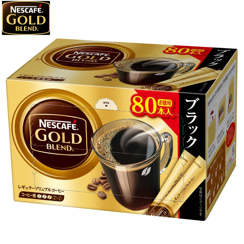 スティックコーヒー ネスレ日本 ネスカフェ ゴールドブレンド スティック ブラック 80本入 送料無料 コーヒー 