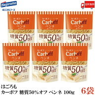 送料無料 はごろも カーボフ 糖質50％オフ ペンネ 100g×6袋